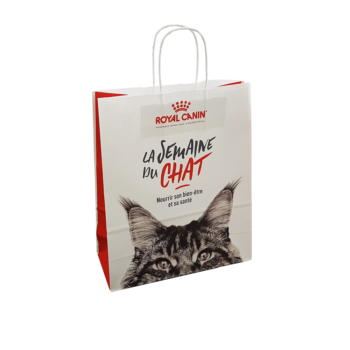 Sac papier kraft personnalisé la semaine de chat Royal Canin