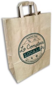 Sac papier kraft traiteur Le Comptoir Local