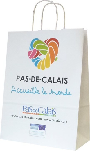 sac papier kraft publicitaire personnalisé Pas de calais