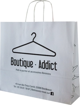 sac papier personnalisable boutique addict bordeaux