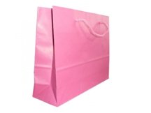 sac publicitaire luxe en papier rose