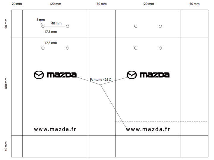 Sac publicitaire mazda