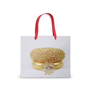 sac luxe poignées ruban bijoux