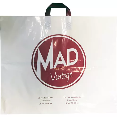 Sac plastique poignées souples PEBD Mad Vintage