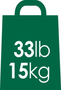 symbole pour sac supportant une charge jusqu'à 15kg